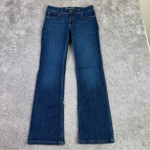 Wrangler Jeans Women's 30X31.5 Blue Bootcut Mid-Rise Dark Denim Rodeo Cowgirl